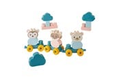 Babyleker - Abrick Animal Train Bear with Building Blocks in Suitcase 28 pcs. - 7923