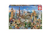 Puslespill - Educa Puzzle 2000 - Europe Landmarks - 017697