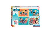 Puslespill - Clementoni Jigsaw Puzzle 4in1 DC Super Friends Gulv - 21520