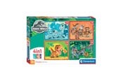 Puslespill - Clementoni Jigsaw Puzzle 4in1 Jurassic World Gulv - 21521