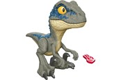 Figurer - Jurassic World MEGA Roar Blue Velociraptor Dinosaur Toy 19.5cm - HVB44