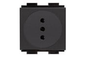 Diverse kabel - Crestron Electronics Crestron FT2A-PWR-IT series FT2A-PWR-IT-1-BASIC - power socket mechanism - Italy - 1 power socket - black - FT2A-PWR-IT-1-BASIC