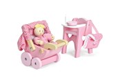 Dukker, Bamser & Utstyr - Le Toy Van Nursery Set & Baby - LME044