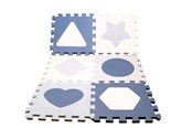 Puslespill - imagetoys Magni - Floor puzzle in foam w. shapes - Blue ( 2513 ) Gulv - 2513