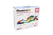 Byggesett - PicassoTiles Picasso Tiles 50pc Magnetic Race Track Building Bl - PTR50