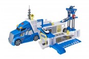 Leketøysbil - Teamsterz Police Command Transporter, helicopter and 2 toy cars - 1417332