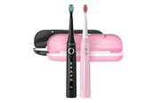 Elektrisk tannbørste - Fairywill Elektrisk tannbørste Sonic toothbrushes with head set and case FairyWill FW-507 (Black and pink) - FW-507 black&pink