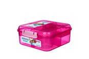 Kjøkkentilbehør - Sistema 1.25 L Bento Cube Lunch - Pink - 41685-03