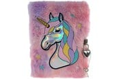 Skole - Tinka Plush Diary with Lock - Unicorn - 8-802127