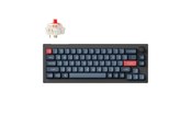 Tastatur - Keychron V2 MAX Wireless QMK/VIA Hot Swap Jupiter Red - Carbon Black - Tastatur - Uten talltastatur - Nordisk - Svart - V2M-D1