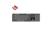 Tastatur - Keychron K5 MAX QMK/VIA Wireless RGB Hot Swap Low Profile Red - Gray - Gamingtastatur - Nordisk - Grå - K5M-H1