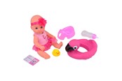 Dukker, Bamser & Utstyr - Baby Rose Drinking and Peeing Doll 30cm with Accessories - 27684