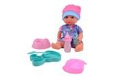 Dukker, Bamser & Utstyr - Baby Rose Drinking and Peeing Baby Doll 20cm - 27710