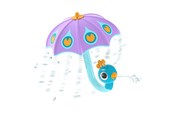 Vannlek - Yookidoo Fill 'N' Rain Peacock Umbrella - Purple - YO40226