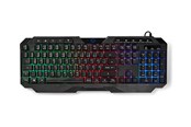 Tastatur - Nedis - keyboard - wired gaming - QWERTZ - German - black - Gamingtastatur - Tysk - Svart - GKBD110BKDE