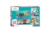 Puslespill - Clementoni Jigsaw Puzzle Super Color Square Disney Classics 3x48pcs. Gulv - 25302