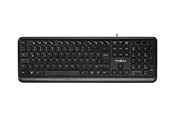 Tastatur - Nedis - keyboard - QWERTZ - German - black - Tastatur - Tysk - Svart - KBMU200BKDE