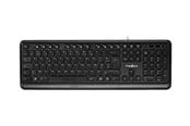 Tastatur - Nedis - keyboard - AZERTY - French - black - Tastatur - Fransk - Svart - KBMU200BKFR