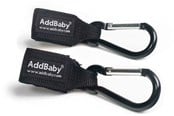 Barnevogner & Sportsvogner - AddBaby Stroller hooks black - 106650