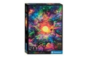 Puslespill - Clementoni Jigsaw Puzzle Psyschedelic Jungle Sunrise Colorboom 500pcs. Gulv - 35518