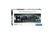 Puslespill - Clementoni Jigsaw Puzzle Panorama Herd of Giants 1000pcs. Gulv - 39836