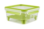 Kjøkkentilbehør - EMSA CLIP & GO - food storage container - green transparent - 1.3 L - 3110600386