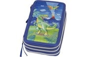 Skole - Faber Castell Triple Pencil Case - Dinosaur - 573041