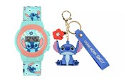 Reklameartikler - Peers Hardy - Lilo And Stitch Blue Digital - Ur - 5018479155485