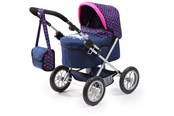 Dukker, Bamser & Utstyr - Bayer Design Doll's Pram Trendy - Dark Blue (13054AA) - 13054AA