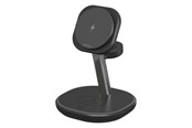 Mobil - Adaptere og ladere - Deltaco 3-in-1 magnetic wireless charging Stand - QI-1049