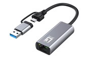 Nettverksadapter - LevelOne - network adapter - USB-C 3.2 Gen 1 / USB-A 3.2 Gen 1 - 10M/100M/1G/2.5 Gigabit Ethernet - USB-0423