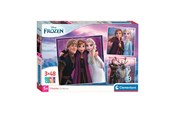 Puslespill - Clementoni Jigsaw Puzzle Super Color Square Disney Frozen 3x48pcs. Gulv - 25306