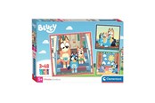 Puslespill - Clementoni Jigsaw Puzzle Super Color Square Bluey 3x48pcs. Gulv - 25308