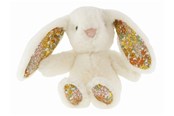 Dukker, Bamser & Utstyr - Tinka Plush Bunny Flower White 18 cm - 9-900206