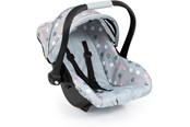 Dukker, Bamser & Utstyr - Bayer Design Deluxe Car Seat with Canopy for Dolls - Grey w/ Stars (67907AA) - 67907AA