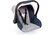 Dukker, Bamser & Utstyr - Bayer Design Deluxe Car Seat with Canopy for Dolls - Grey/Blue (67927AA) - 67927AA