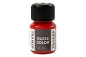 Kreative leker - Creativ Company Glass Color Transparent Paint - Red 30ml - 31673