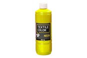 Kreative leker - Creativ Company Textile Color Semi-opaque Textile Paint - Neon Yellow 500ml - 34212