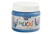 Kreative leker - Creativ Company Mucki Finger Paint - Blue Metallic 150ml - 34755