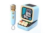 Bærbare festhøyttalere - Divoom Ditoo-Mic Mini Karaoke Machine Pixel Art Bluetooth Speaker - Blue - 6958444603889