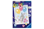 Kreative leker - Ravensburger CreArt Painting by Numbers - Flying Bunny - 235643