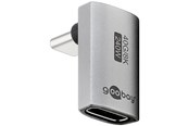 Skjermkabel - Pro USB-C - USB4 - 90° long - adapter - silver - 4040849744426