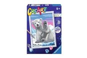 Kreative leker - Ravensburger CreArt Painting by Numbers - Amazing Arctic Bear - 200795