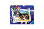 Kreative leker - Ravensburger CreArt Painting by Numbers - Beagle Puppies - 289394