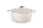 Gryter - Le Creuset - Signature Round Cast Iron Casserole 26 cm - Meringue - 21177267164430