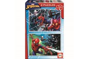 Puslespill - Educa 2x100 Spider-Man Gulv - 80-18101