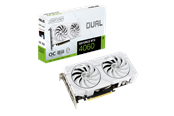 Grafikkort - ASUS GeForce RTX 4060 DUAL EVO White OC - 8GB GDDR6 RAM - Grafikkort - 90YV0JCB-M0NA00