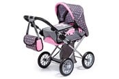 Dukker, Bamser & Utstyr - Bayer Design Doll's Pram City Star - Grey/Pink (13666AA) - 13666AA