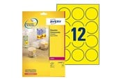 Papir, Fotopapir & Etiketter - Avery L7670Y - round labels - 300 label(s) - 63.5 mm round - L7670Y-25