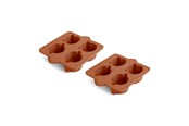 Babyutstyr - Nuuroo Anan silicon baking tin 2-pack - Caramel Café - NU339CC